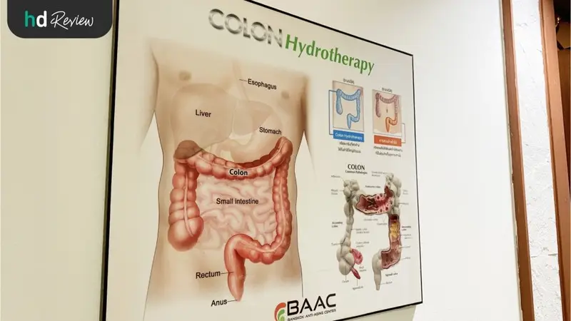 รีวิว สวนล้างลำไส้ระบบปิด Colon Hydrotherapy ที่ BAAC สาขาสยาม