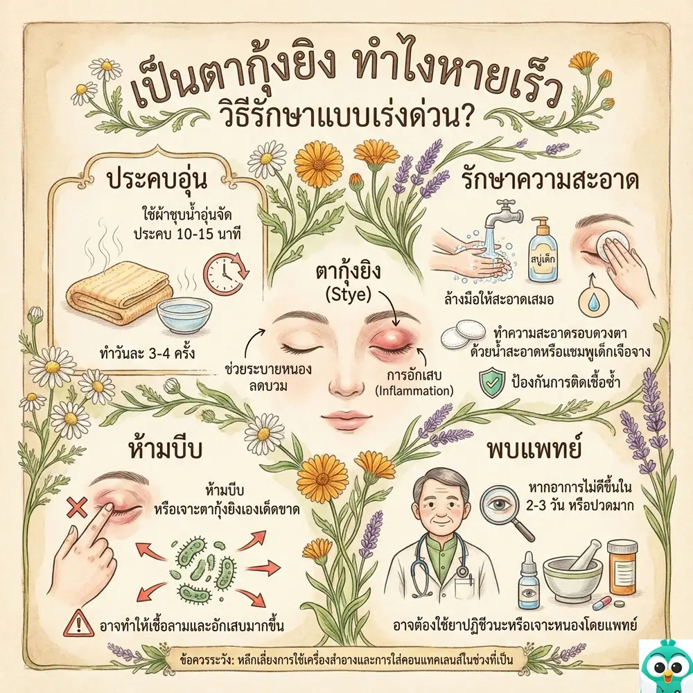 เป็นตากุ้งยิง ทําไงหายเร็ว วิธีรักษาแบบเร่งด่วน? 1 hordeolum