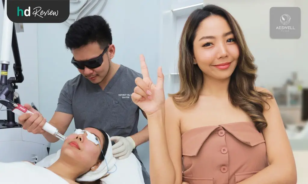 รีวิวแก้ปัญหารูขุมขนกว้าง ด้วยโปรแกรม Pico Laser และฉีด Rejuran ที่ Aeswell Clinic