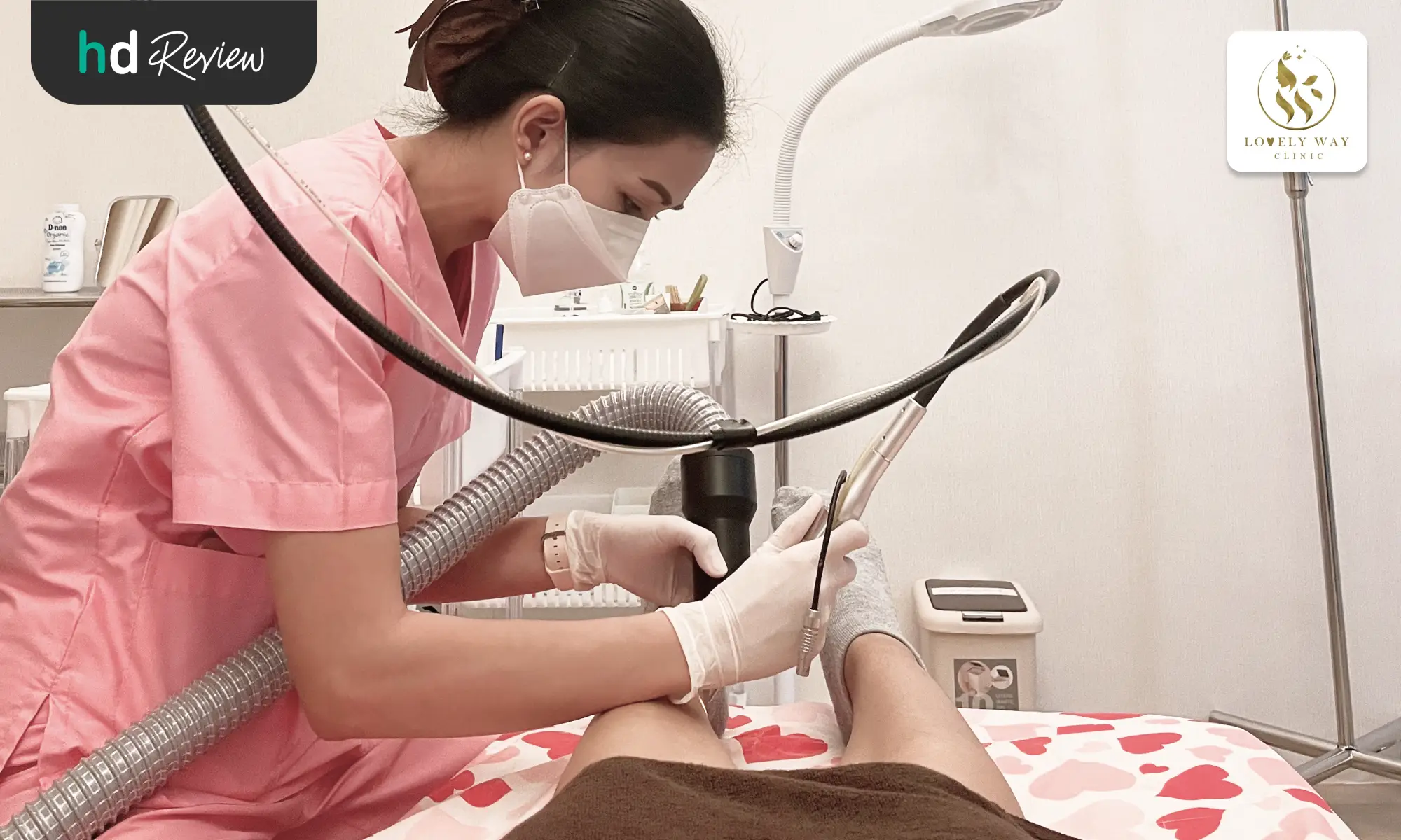 review removal bottom leg with yag laser at lovely way clinic by mananchaya sangcharoen4