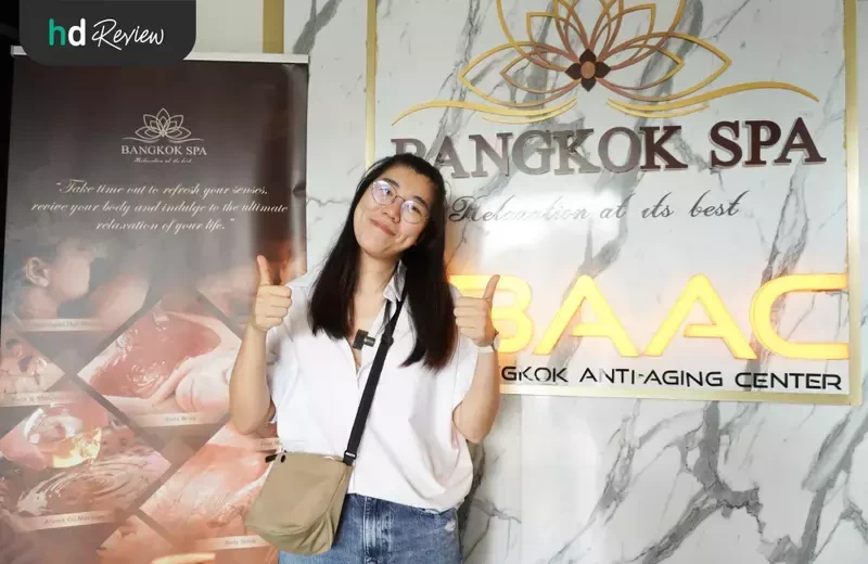 ภาพผู้ใช้บริการตรวจภูมิหลังฉีดวัคซีนโควิด ที่ Bangkok Anti-Aging Center