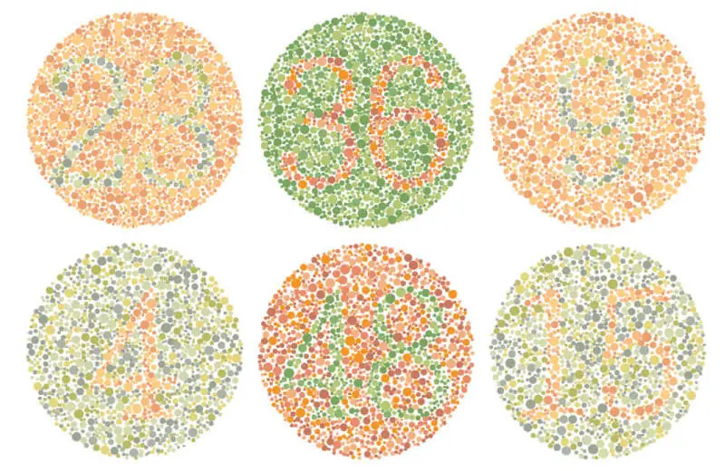 ตัวอย่างการตรวจตาบอดสี ที่ โรงพยาบาลยันฮี