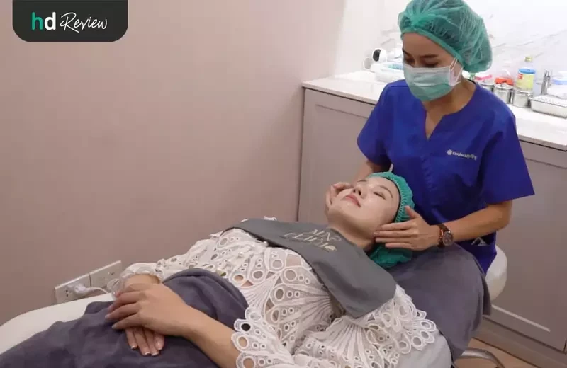 ทำความสะอาดหน้าก่อนทำ Thermage ที่ MN Clinic