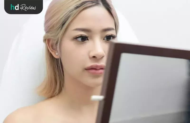 ระหว่างฉีดฟิลเลอร์ปาก Yvoire ที่ Flow Clinic