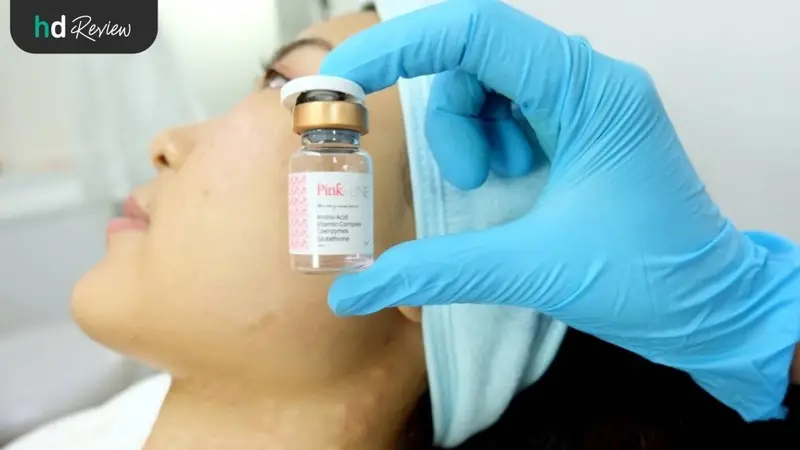 ขั้นตอนการทำเมโส Pink Line Signature Divine Lift กราม คอ ที่ Divine Aesthetic Clinic