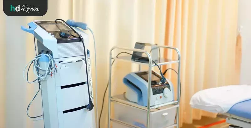 เครื่องรักษาอาการออฟฟิศซินโดรม ที่ Newton Em Physiotherapy Clinic