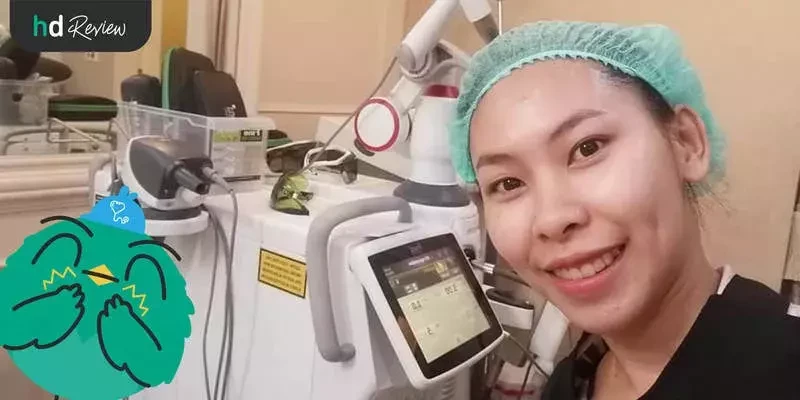 ผู้ใช้บริการทำคอนซีลเลอร์ ด้วยเลเซอร์ Fotona 4D ที่ รัตตินันท์คลินิก (Rattinan Clinic)