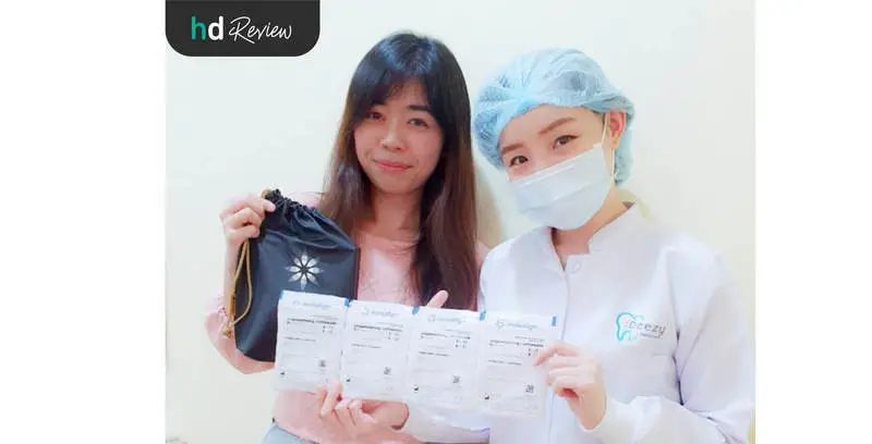 ผู้ใช้บริการจัดฟันแบบใส Invisalign Full ทั้งฟันบนและฟันล่าง