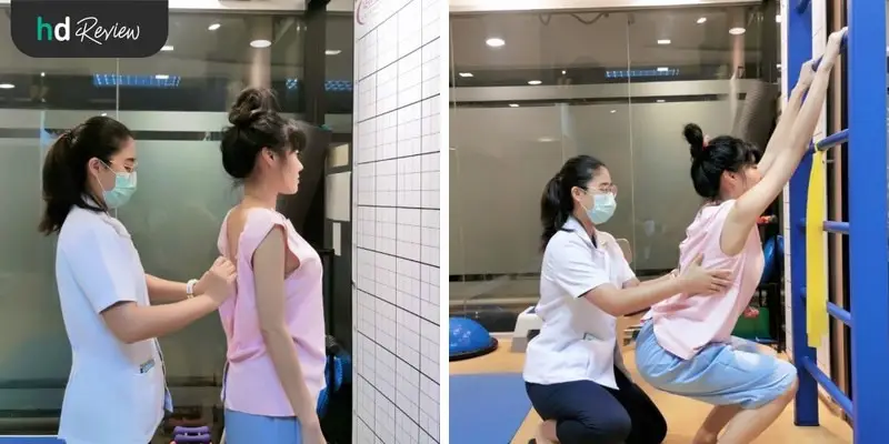 ขั้นตอนการทำกายภาพบำบัด ปรับกระดูกสันหลังคด ที่ Newton EM Physiotherapy Clinic