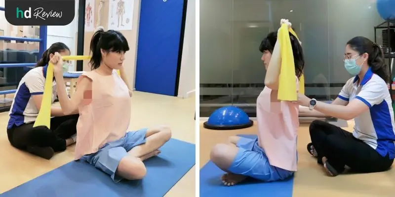 ขั้นตอนการทำกายภาพบำบัด ปรับกระดูกสันหลังคด ที่ Newton EM Physiotherapy Clinic