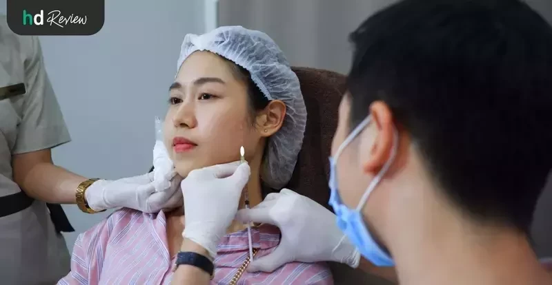 ภาพขั้นตอนการฉีดโบเกาหลี ที่ Zenzen Clinic