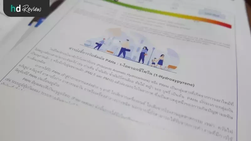 ภาพผลตรวจ PAHs