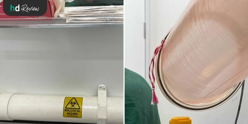 ห้องตรวจโควิด แบบ Rapid test ที่ โรงพยาบาลรัฐบาล