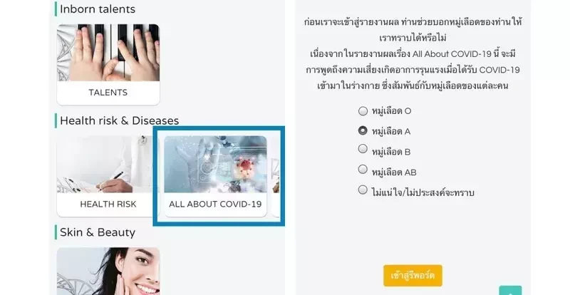 รีวิวผลตรวจ DNA ความรุนแรงของการติด COVID-19