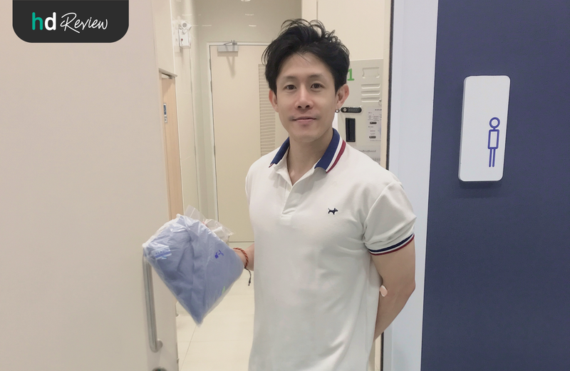 ขั้นตอนเปลี่ยนชุดเพื่อเอกซเรย์ปอด