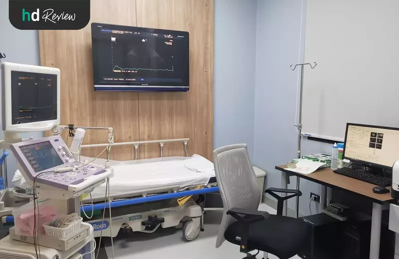ห้องตรวจ ECHO หัวใจ ที่ โรงพยาบาลนครธน