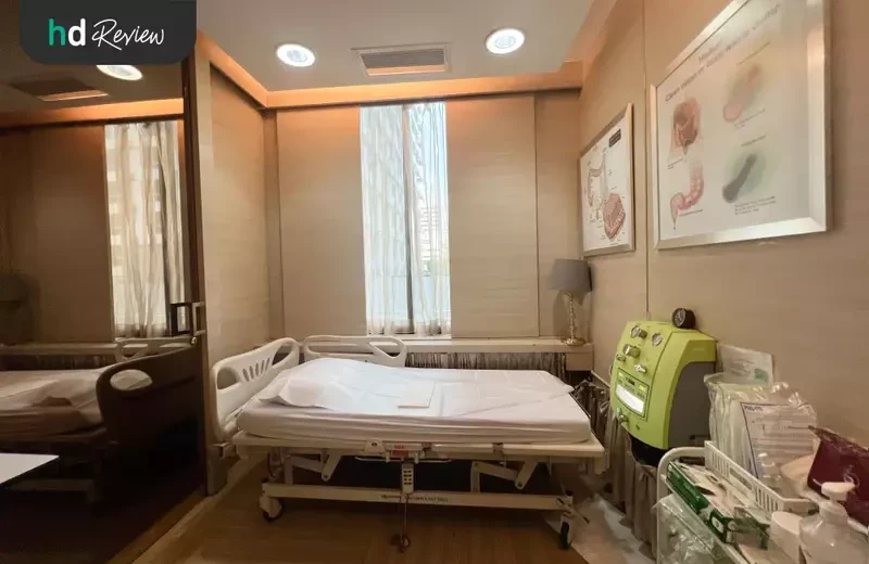 บรรยากาศห้องทำสวนล้างลำไส้ระบบปิด (Colon Hydrotherapy) ที่ EW Villa Medica Bangkok