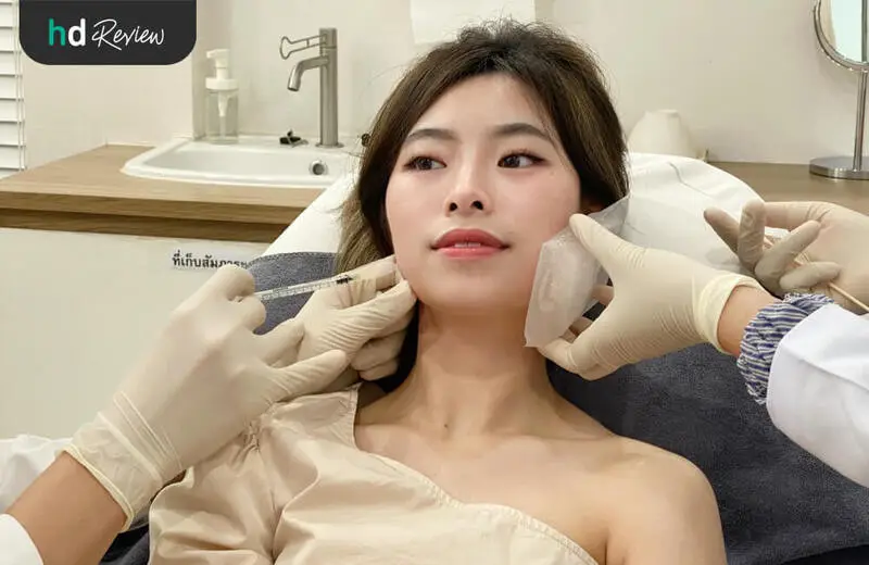 ขั้นตอนฉีดโบท็อกซ์ลดกราม ลิฟต์กรอบหน้า ลดปีกจมูก ที่ เฌอฌาร์มคลินิก