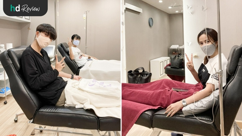 ระหว่างดริบวิตามิน ที่ DPC Beauty Clinic