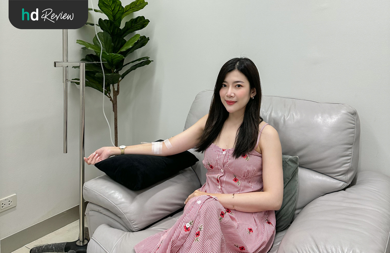 ขั้นตอนการดริปวิตามินสูตร Bright & White