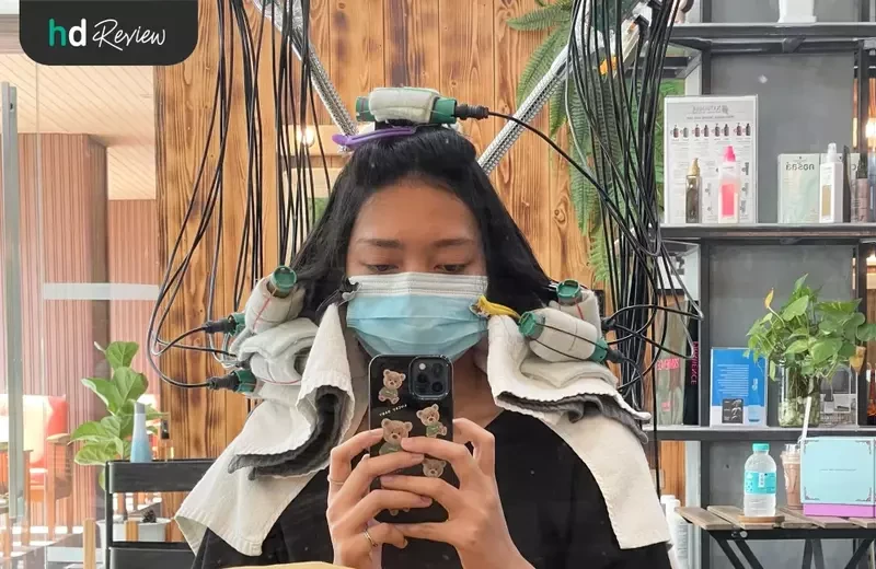ขั้นตอนการยืดโคนดัดปลายผม ที่ Koravix Healthy Hair