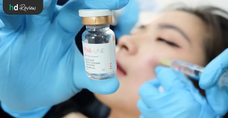 รีวิว Divine Lift ลิฟท์กรอบหน้า และเมโสหน้าใส Pink Line ที่ Divine Aesthetica Clinic