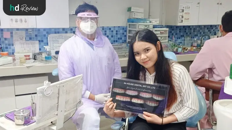 รีวิว ทำเดือยฟัน ทำครอบฟัน ที่ ศูนย์จัดฟัน รากเทียม บูทีคเด็นทัล