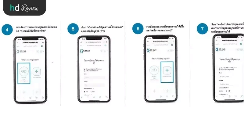 ขั้นตอนการลงทะเบียนชุดตรวจ DNA หาการออกกำลังกายที่เหมาะสม ด้วย Geneus DNA