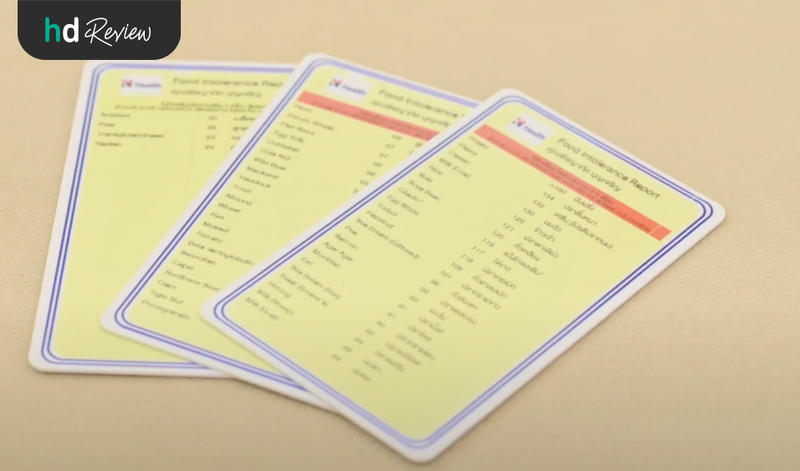 การ์ดผลตรวจภูมิแพ้อาหารแฝงจาก N Health