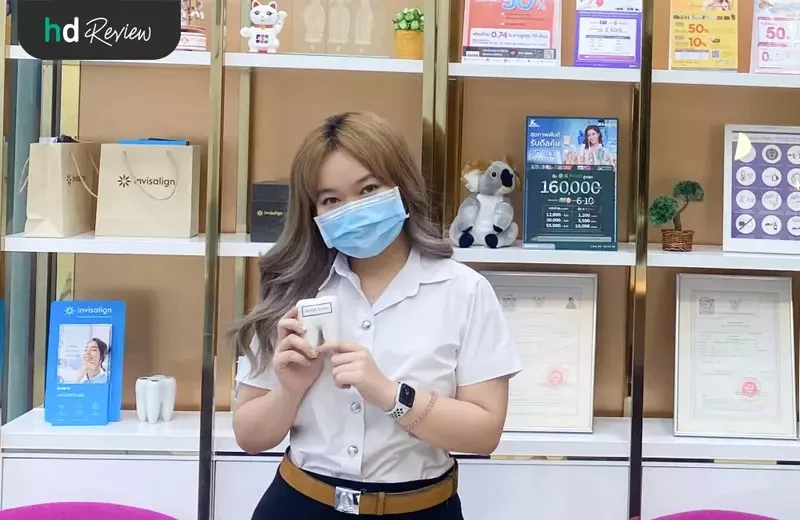 ผู้ใช้บริการขูดหินปูน ด้วยระบบ Airflow ที่ Smile Signature