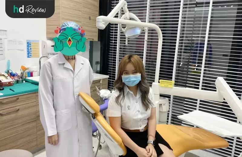 ผู้ใช้บริการขูดหินปูน ด้วยระบบ Airflow ที่ Smile Signature