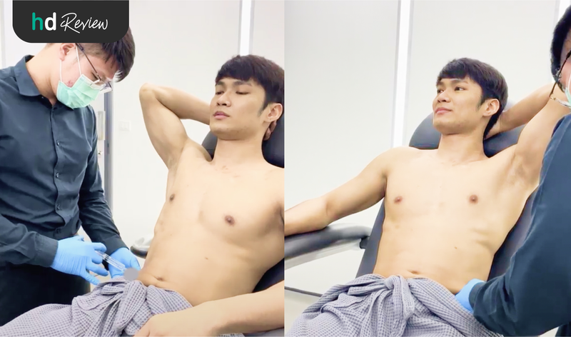 ขั้นตอนการฉีดสลายไขมันบริเวณหน้าท้อง โปรแกรม M Fat Bomb