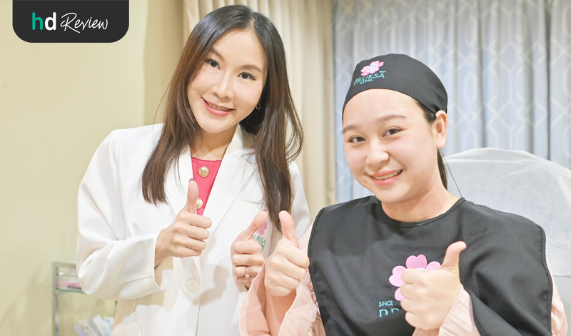 ผู้ใช้บริการยกกระชับผิวหน้า ด้วย Morpheus8 ที่ พฤกษาคลินิก (Pruksa Clinic)