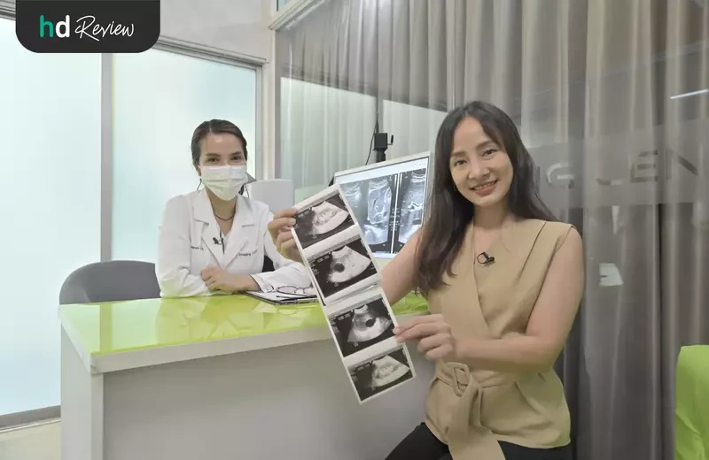 ผู้ใช้บริการตรวจอัลตราซาวด์ช่องท้องส่วนบนและล่าง ที่ Bangkok Anti-Aging Center