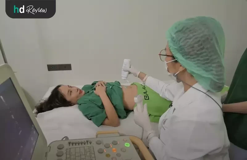 ขั้นตอนการตรวจอัลตราซาวด์ช่องท้องส่วนบนและล่าง ที่ Bangkok Anti-Aging Center