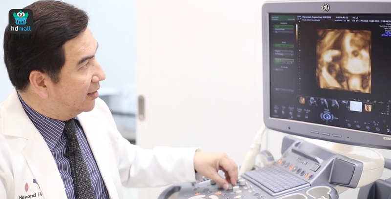 ตรวจอัลตร้าซาวด์ระหว่างทำเด็กหลอดแก้วที่ Beyond IVF