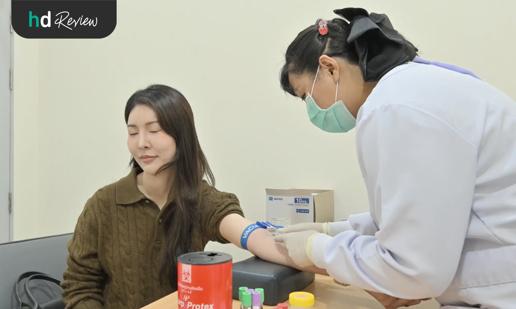 รีวิวตรวจสุขภาพโปรแกรม All You Can Check Lite ที่ โรงพยาบาลเปาโล รังสิต 8 เจาะเลือด