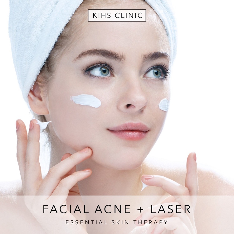 ทรีตเมนต์รักษาสิวและเลเซอร์ลดรอยสิว จุดด่างดำ 5 ขั้นตอน (โปรแกรม Facial Acne + Laser) 1 ครั้ง ที่ KIHS Clinic