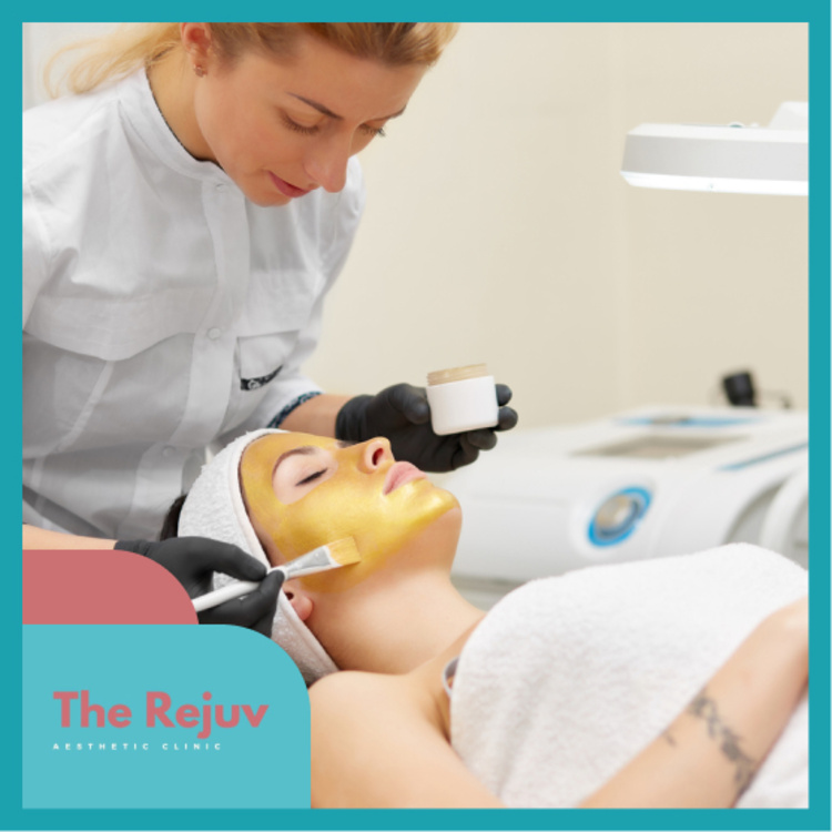 มาส์กหน้า Mask Gold เพื่อผิวกระจ่างใสขึ้น 1 ครั้ง ที่ The Rejuv Clinic