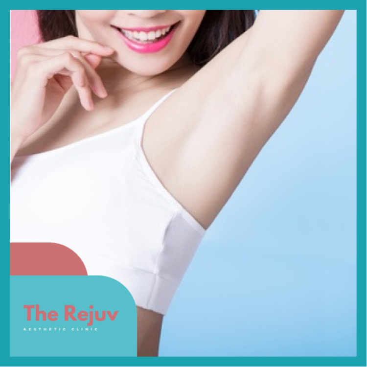 ทำทรีตเมนต์รักแร้ (Underarm Treatment) ผลักวิตามินด้วยเครื่อง Diamond Infusion 1 ครั้ง ที่ The Rejuv Clinic