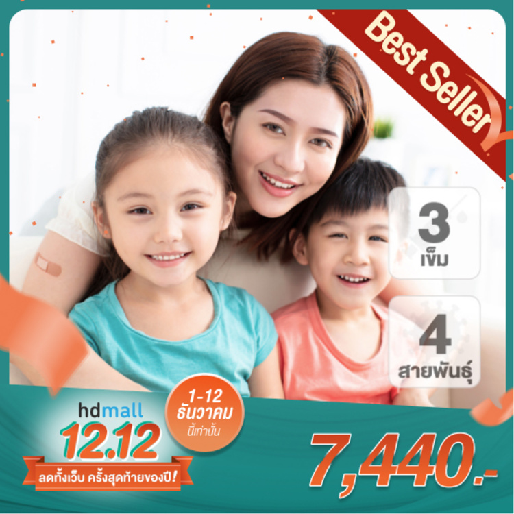คอร์สฉีดวัคซีน HPV ป้องกันมะเร็งปากมดลูก ชนิด 4 สายพันธุ์ 3 เข็ม ที่ โรงพยาบาลนครธน